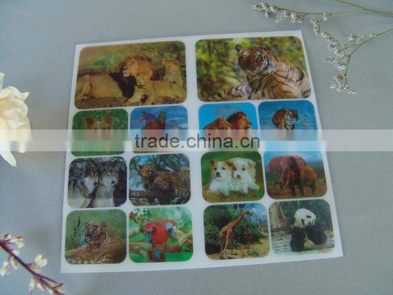 China factory custom home decor 3D lenticular sticker
