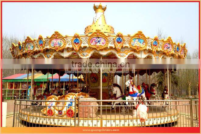 Joyful! luxury outdoor kids fairground carousel ride for sale