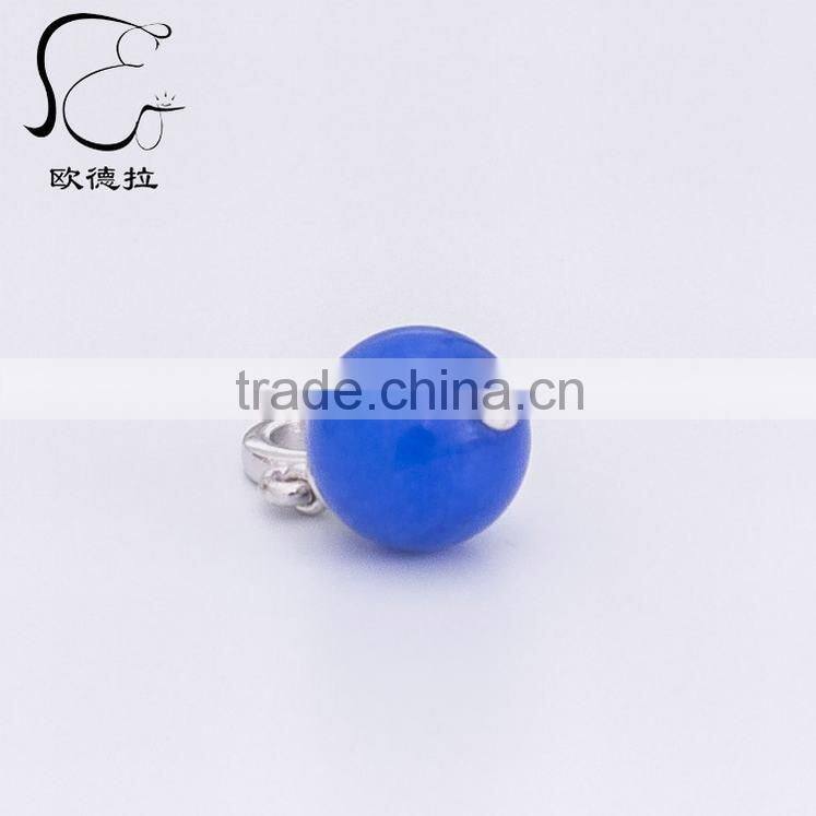 Fashion zircon stones charm -Colored Blue glow stones