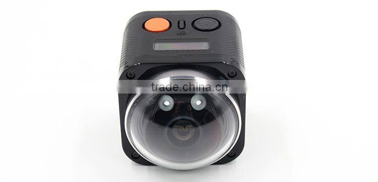 360 Degrees 1200mAh battery full HD wifi sports video cam