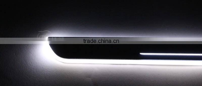 1 Pair Car LED Flash Door Sills Moving Scuff Plate Light Panel Front Door For European Volkswagen Passat CC 2012-2015