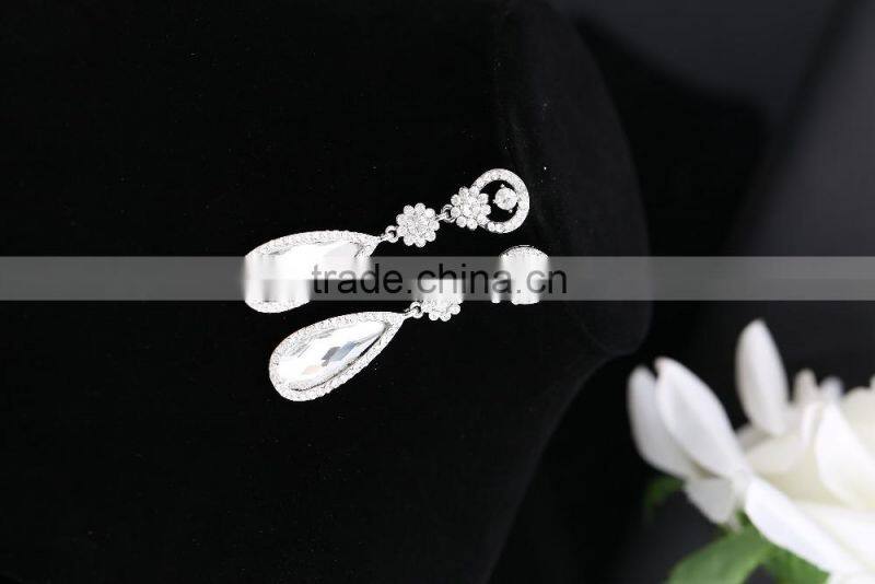 2016classics Drop different color Dimaond Earrings jewelry for yiwu manufactory supplier
