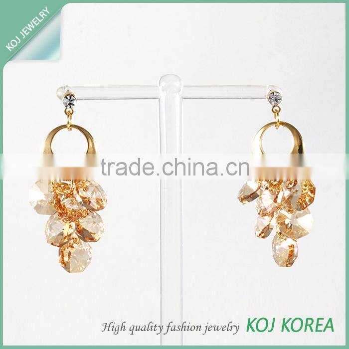 KR-614 fashion chandelier crystal earring pierce for woman