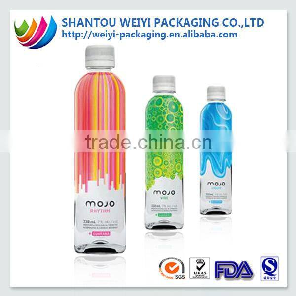 Customized soft PVC heat shrink sleeves label for plastic bottle printing packaging