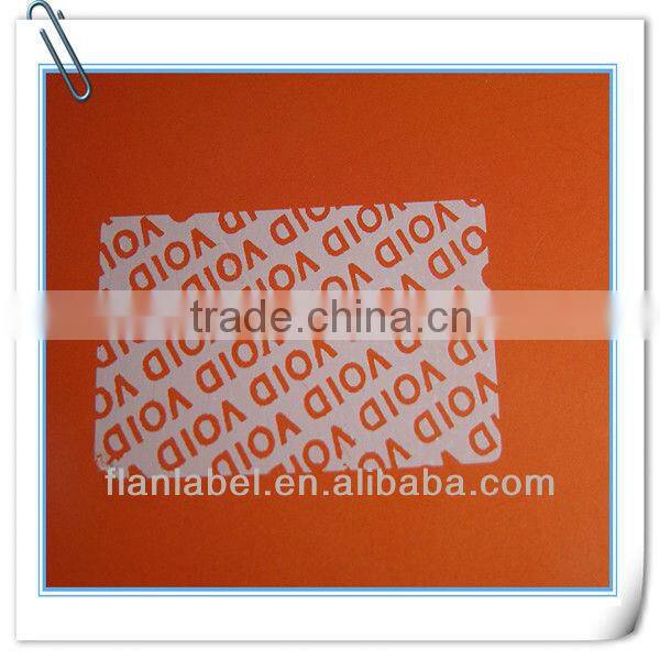 Silver Warranty Void If Removed Label