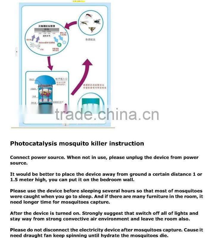 mosquito killer:photecatalysis mini mosquito killer