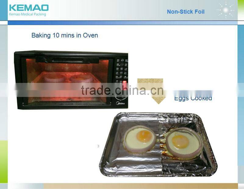 Silicon oil coated aluminum foil roll for barbecue food