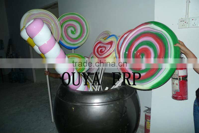 Fiberglass custom lollipop/candy shop advertising decoration