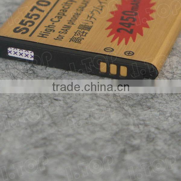For Samsung Galaxy mini/S5570/S5750/S7230 mobile battery,3.7V 2450mAh,18 months warranty