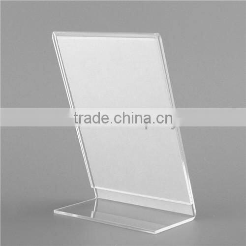 excellent T shaped acrylic menu stand/acrylic menu holder/a4 acrylic sign holder manufacturer