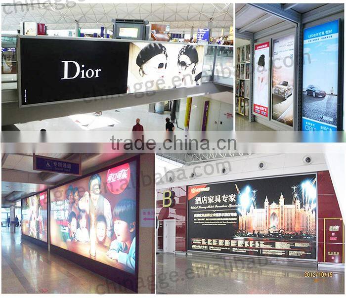 Indoor Slim Aluminous Frameless Free Standing Tension LED Fabric Display