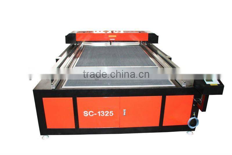 1300*2500mm 80w Flatbed CO laser engraving and cutting machine with CE certification