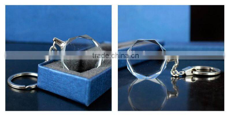 DIY Crystal Blank Keyring Crystal Glass Keychain Custom
