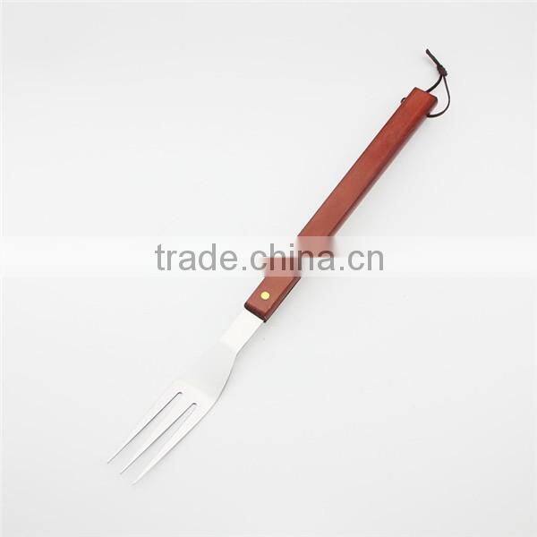 Food grade stainless steel bbq fork with bottle opener