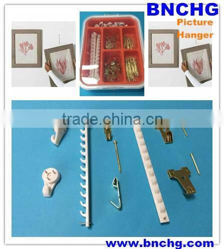 High quality cheap plastic piture hook with nails
