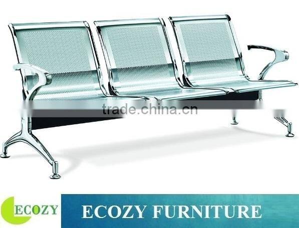 Waiting chair stainless steel salon waiting room chairs