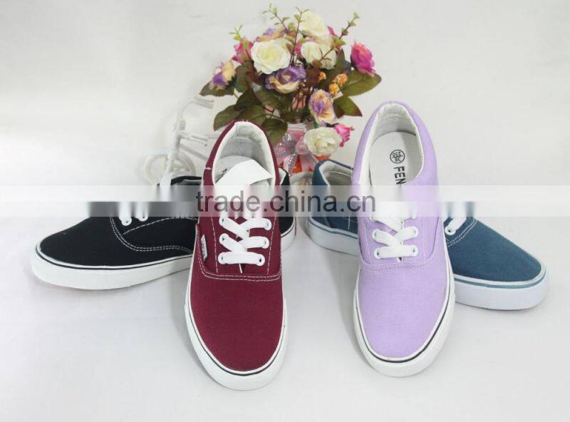 2016 Factory Direct Wholesale Cheap Fashion Style Vulcanized Canvas Shoes