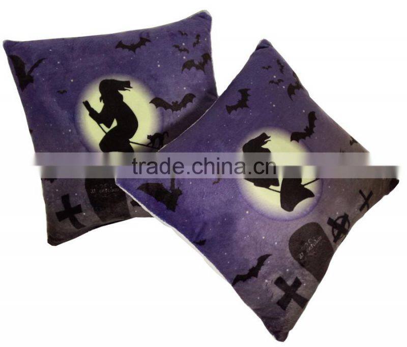 Fancy designed festival square pillow Halloween witch pillow for party and home decoration