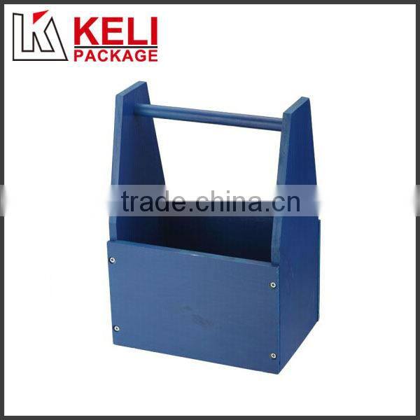 Fashion red wooden wine tote