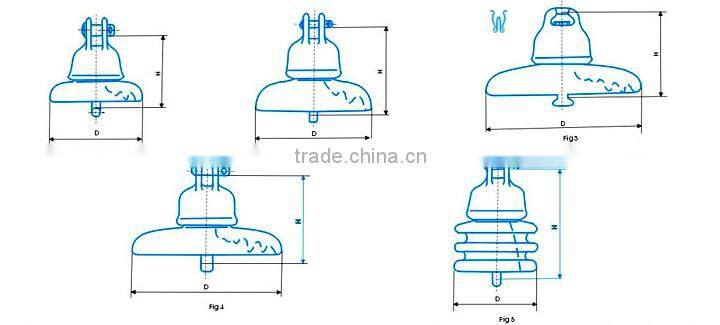 11KV disc insulator ceramic pin type insulators