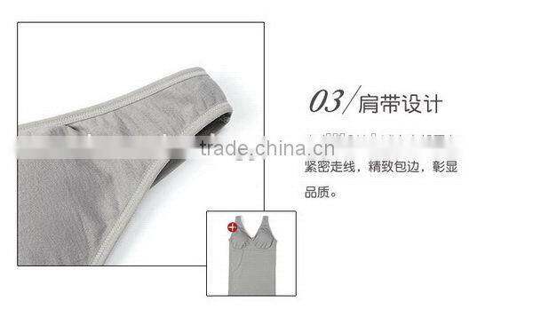 Quality stylish seamless yoga vest polyester tank tops