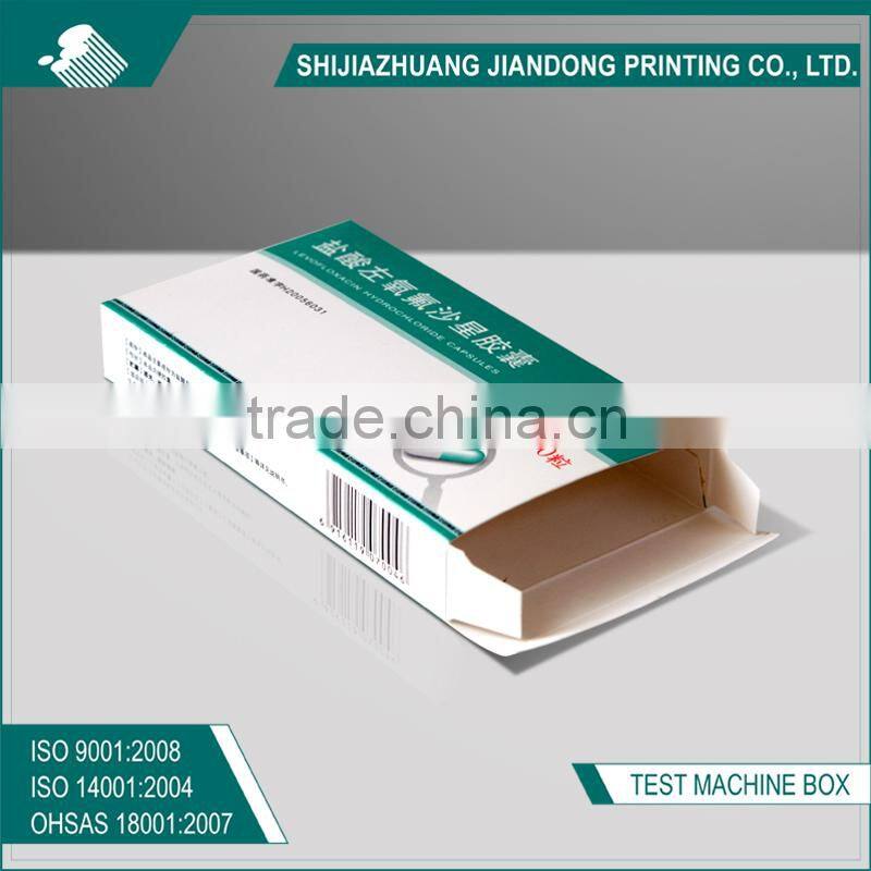 Printed paper pill box for tablet