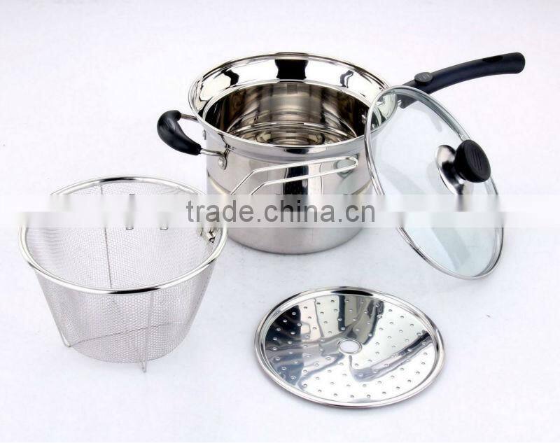 21CM Stailness Steel Multipurpose Mini Soup Pot