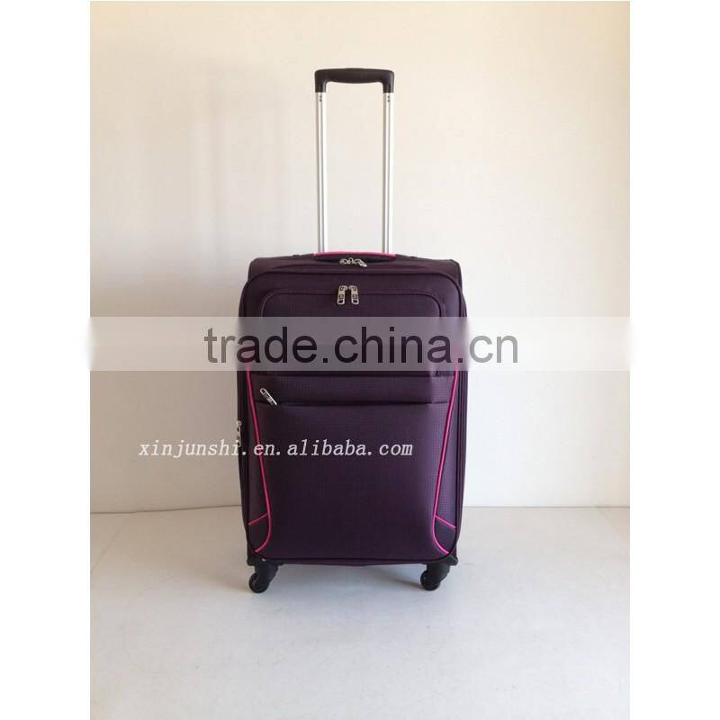 lightweight soft luggage with external wheels