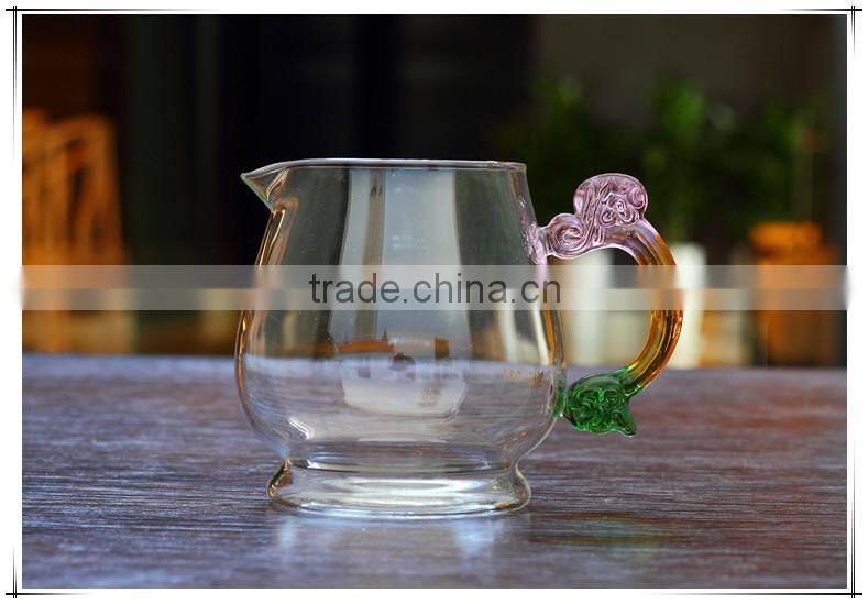 drinking glass tea cups with handle