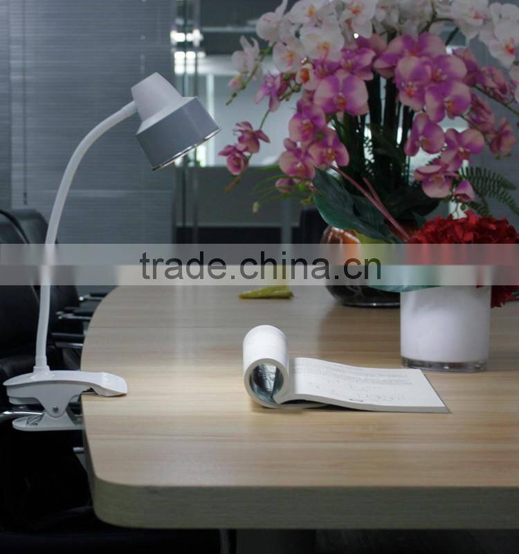 6W rechargeable lithium battery clip led desk light