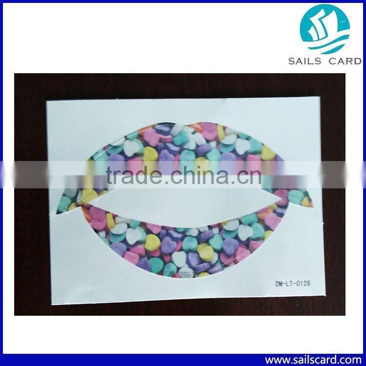 Attractive Water Transfer Lip sticker Flag face sticker for wholesale