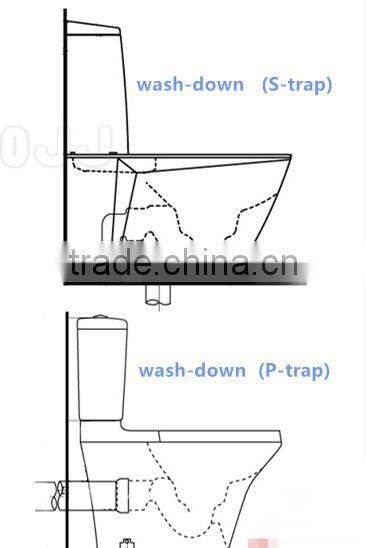 bathroom washdown one piece toilets ceramic wc toilet bow hot sale cheap toielt