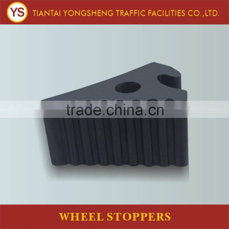 Yellow Reflector Rubber Triangle Wheel Chock