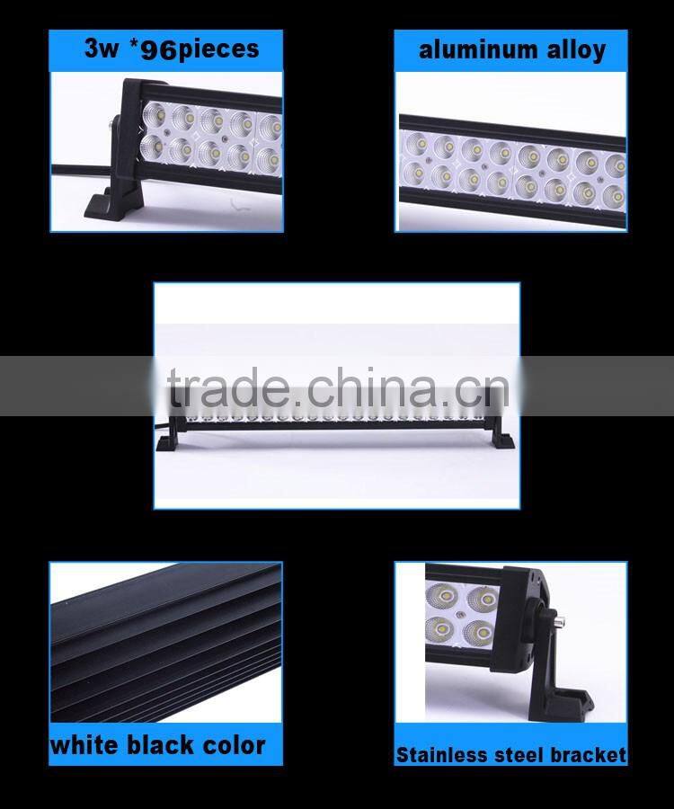 factory sell waterproof IP67 288w 50 inch off road led light bar