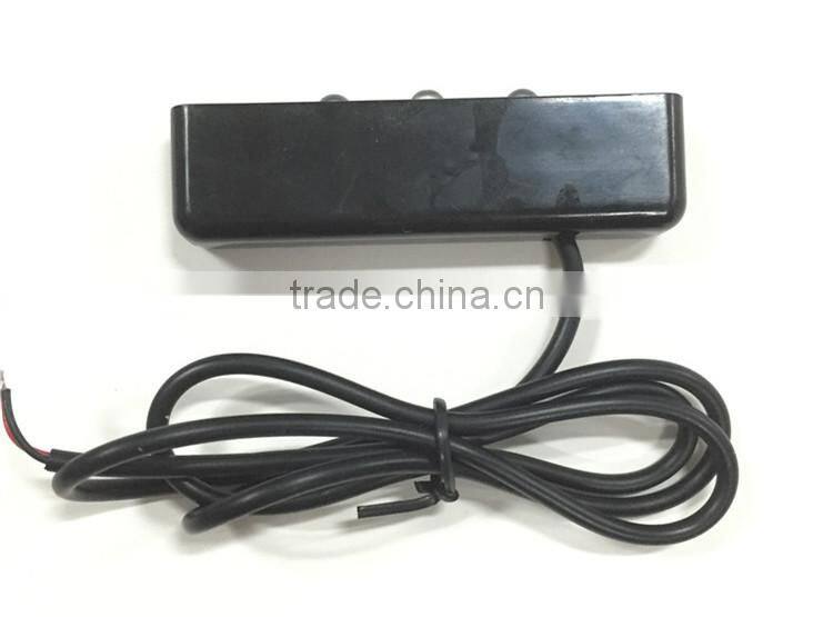 4x Universal Motorcycle Black 5 LED Turn Signal Indicators Blinker Amber Light