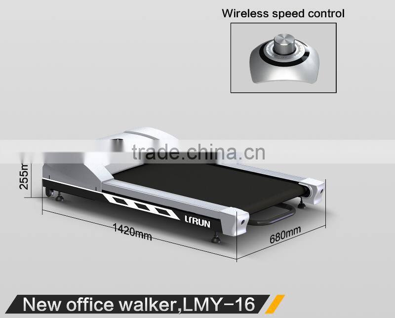 Pink Walking treadmill with speed from 0.8-8km/h with wireless speed control