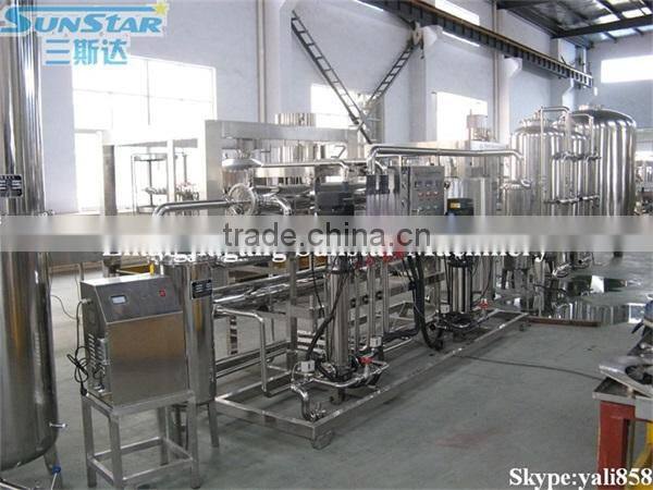 High quality stainless steel 304 1000-20000lph drinking water purification plant