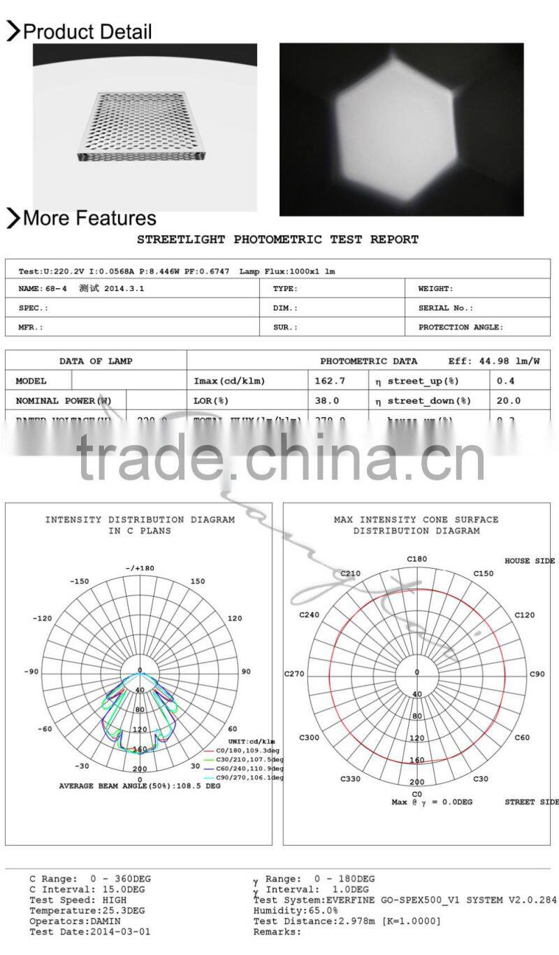 fly eye glass lens for Projector(GT-68-4)