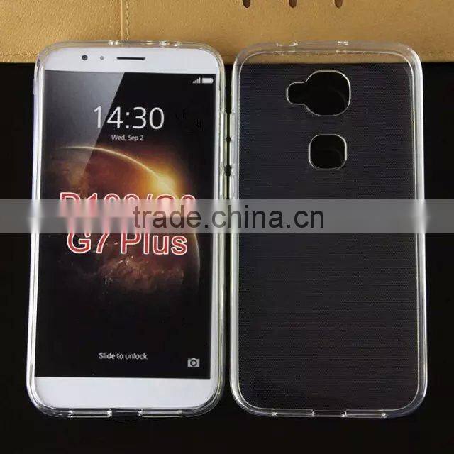 Low price china mobile phone ultra thin colors transparent soft TPU sillicon for huawei d9199 g8 g7 plus case fast shipping