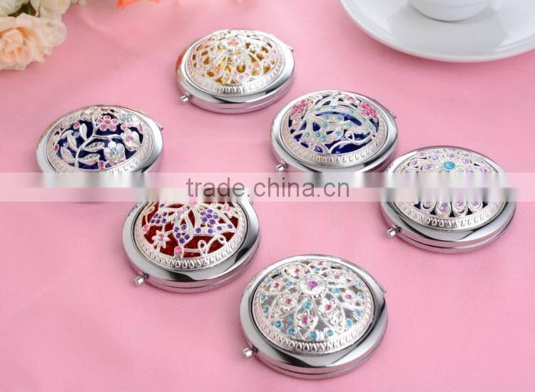 Round folding Russian metal Mirror