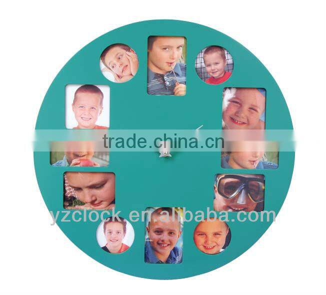 16 inch Round Clock With Photo Frame/Photo Frame Clock YZ-3181D