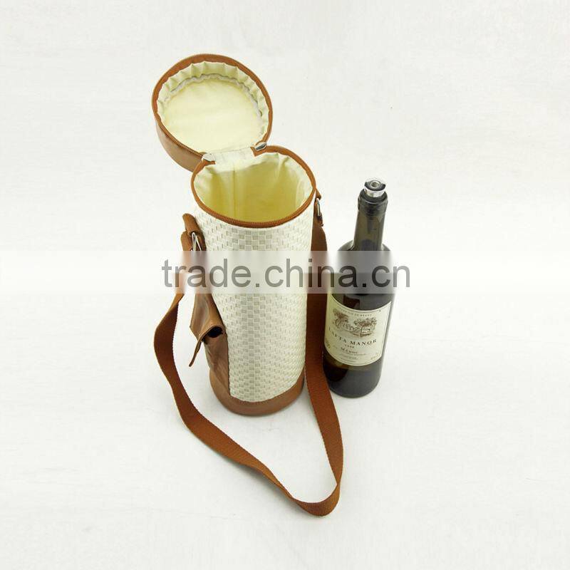 Wholesale Leather Red Wine Bag for Gifts