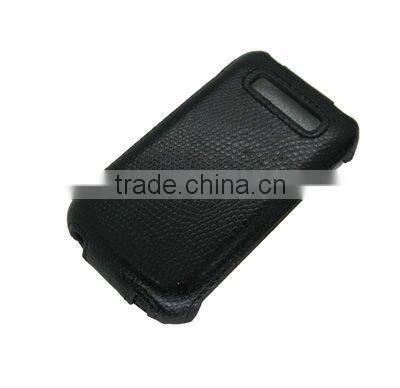Hot pressing PU Flip Leather Case for BlackBerry 9700