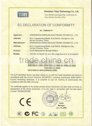 Best selling maintenance free lead acid 4v 2ah battery