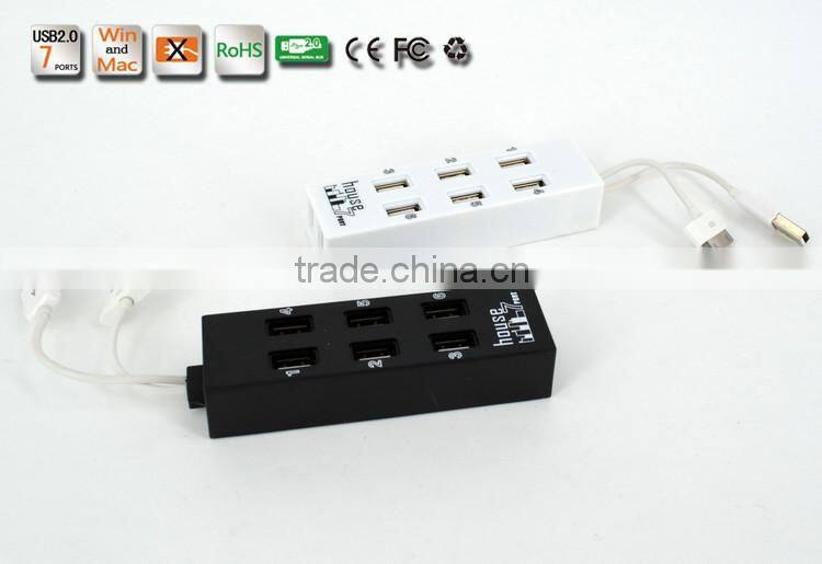 Hi-speed usb por hub, 8 port 480MBPS usb 2.0 hub for IPHONE
