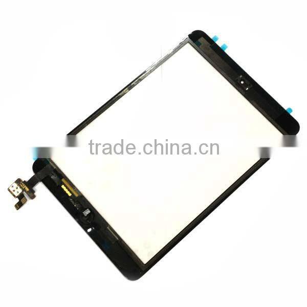 for ipad mini digitizer touch screen with ic connector & home flex assembly