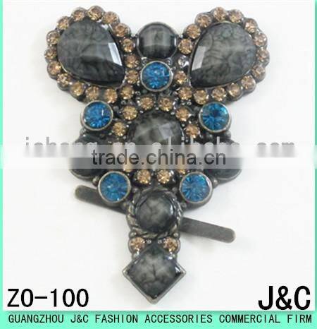 2017 most shinny newest crystal stone shoes ornament