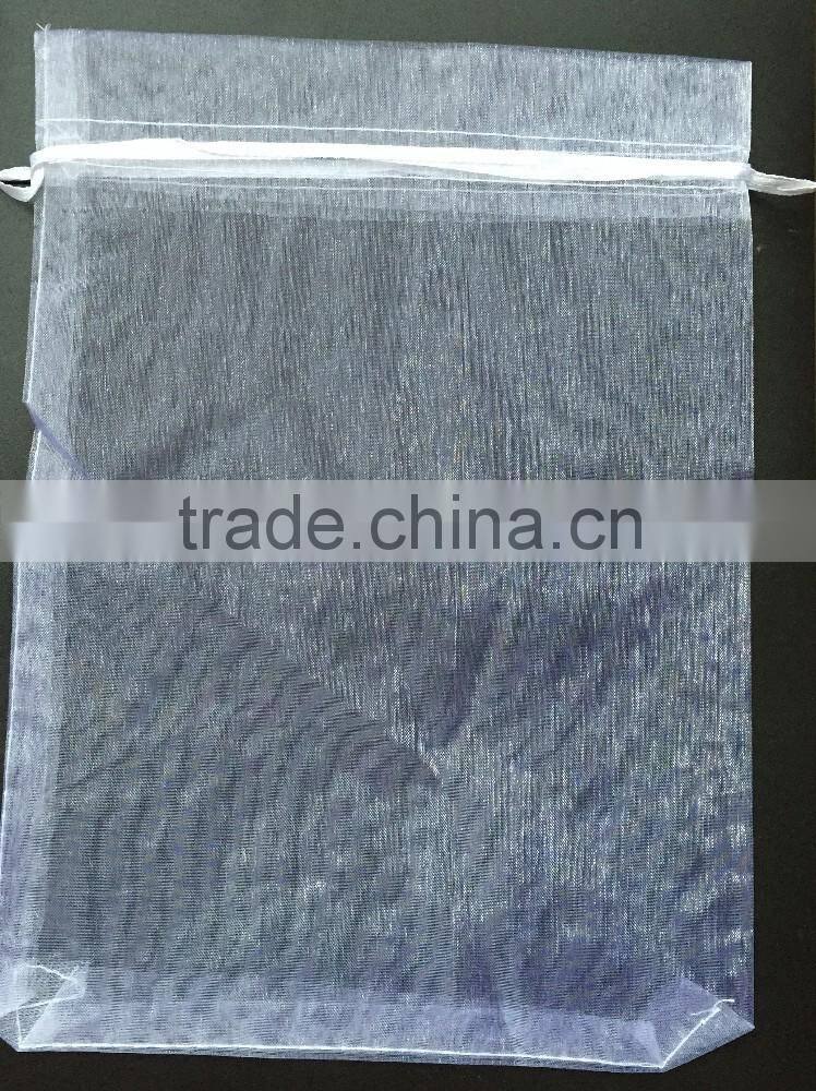 white wedding gift organza drawstring bag from China