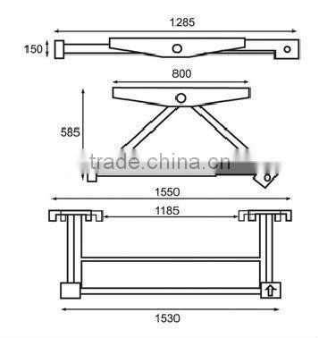 Torin BigRed 1500 kgs Mini Tilting Car Lift