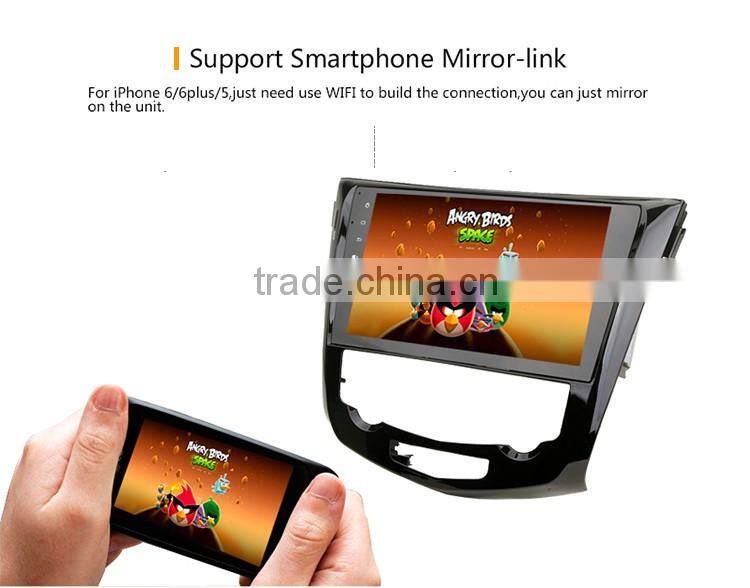 Cheap 7 inch Android 5.1.1 OBD2 Black colored car dvd GPS navigation for Nissan X Trail Qashqai 2014 2015